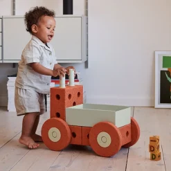 3-i-1 Baby Walker Burnt Orange/Dusty Green*MODU Clearance