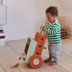 3-i-1 Baby Walker Burnt Orange/Dusty Green*MODU Clearance