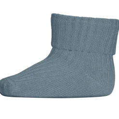Bomuld rib baby strømper Provincial Blue*Mp Danmark Outlet