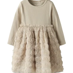 Cement Nmfsykia Tulle Ls Dress*Name It Sale