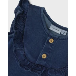 Dark Blue Denim Ruby Denim Flæse Buksedragt*Name It Best