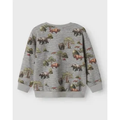 Grey Melange Nmmolin Ls Nreg Sweat Bru Box*Name It Discount