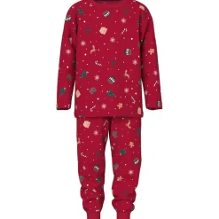 Jester Red Xmas AOP Red Nmnvismas Ls Nightset*Name It