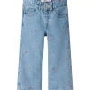Light Blue Denim Rose Wide Jeans*Name It Clearance