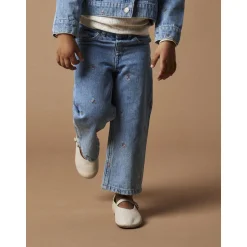 Light Blue Denim Rose Wide Jeans*Name It Clearance