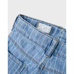 Light Blue Denim Multi Rose Wide Stripe Jeans*Name It New