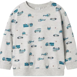 Light Grey Melange Troy Regular Sweatshirt*Name It Online