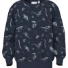 Navy Blazer Dino World Nmmvimo Ls Nreg Aop Sweat Bru*Name It New