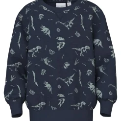 Navy Blazer Dino World Nmmvimo Ls Nreg Aop Sweat Bru*Name It New