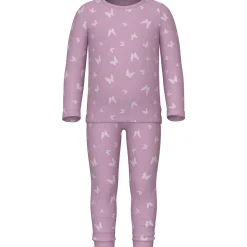Pink Lavender Pyjamas Pink Butterfly Rib Noos*Name It