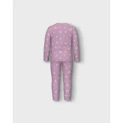 Pink Lavender Pyjamas Pink Butterfly Rib Noos*Name It