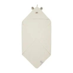 babyhændklæde med hætte - Egret*PIPPI Sale