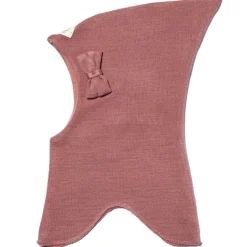 Top Elefanthue Uld/Bomuld m. Sløjfe 3-lags Old Rose*Racing Kids Outlet