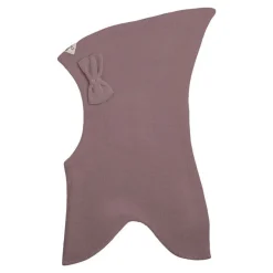 Top Elefanthue Uld/Bomuld m. Sløjfe 3-lags Dusty Purple*Racing Kids