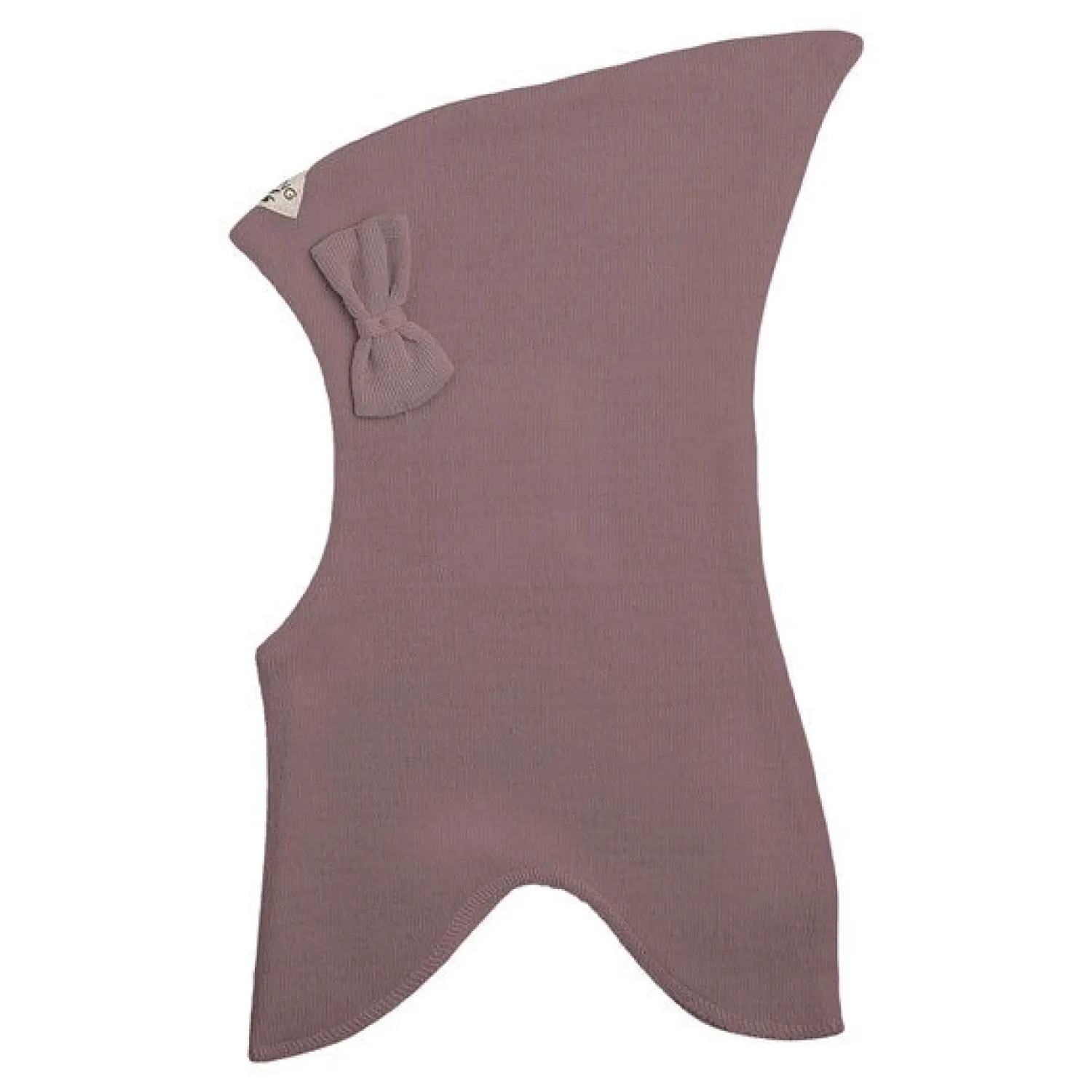 Top Elefanthue Uld/Bomuld m. Sløjfe 3-lags Dusty Purple*Racing Kids