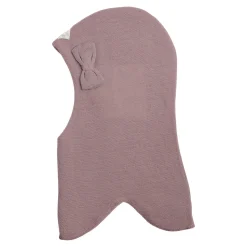 Uld Rund Elefanthue m/Sløjfe Purple Rose*Racing Kids Outlet