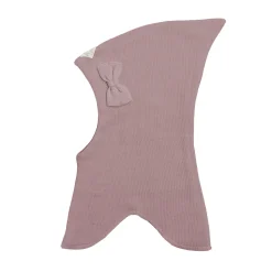 Uld Spids Elefanthue m/Sløjfe Purple Rose*Racing Kids Best