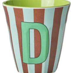 Bluish Stripes Melamin Alfabet Kop*Rice New