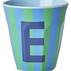 Bluish Stripes Melamin Alfabet Kop*Rice New