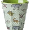 New Dino Print Mellem Melamin Kop*Rice Online