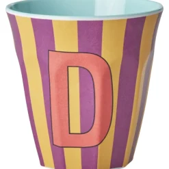 Pinkish Stripes Melamin Alfabet Kop*Rice Clearance