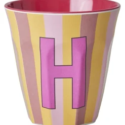 Pinkish Stripes Melamin Alfabet Kop*Rice Clearance