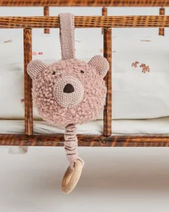 Musik uro bamse, uld bouclé, rosa*Smallstuff Online