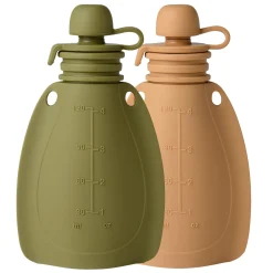 Smoothie flaske 2 pak Mos grøn/Rådyr*Mininor Hot