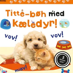 Titte-bøh med kæledyr! Papbog med 5 skønne lyde*Alvilda